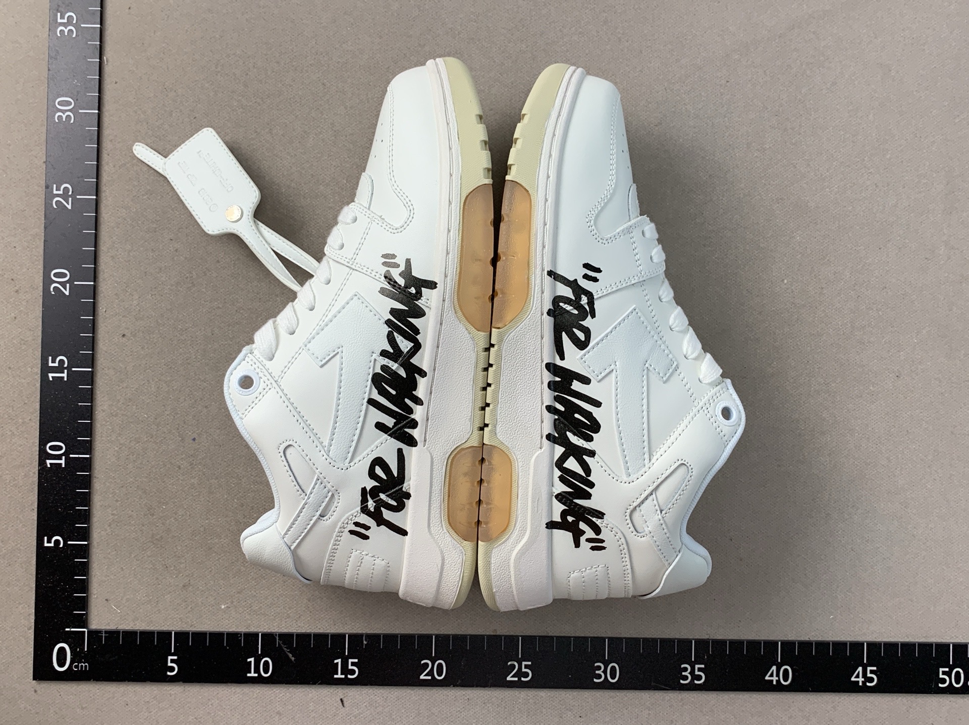 Panda shoes ow arrow couple sneakers color block chunky sole casual white shoes crh29 3