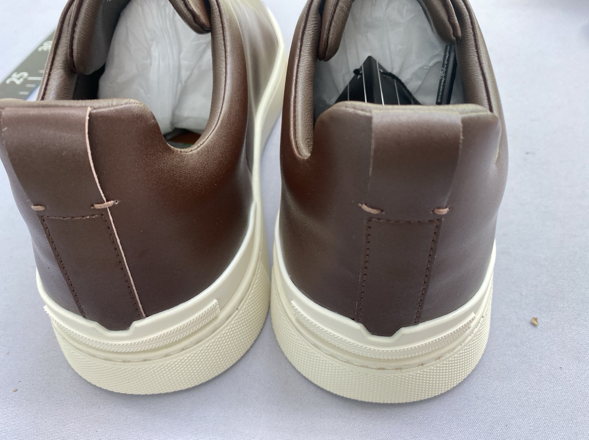 European station 2026 new men’s leather platform sneakers – trendy white shoes, versatile slip-ons, casual loafers 3