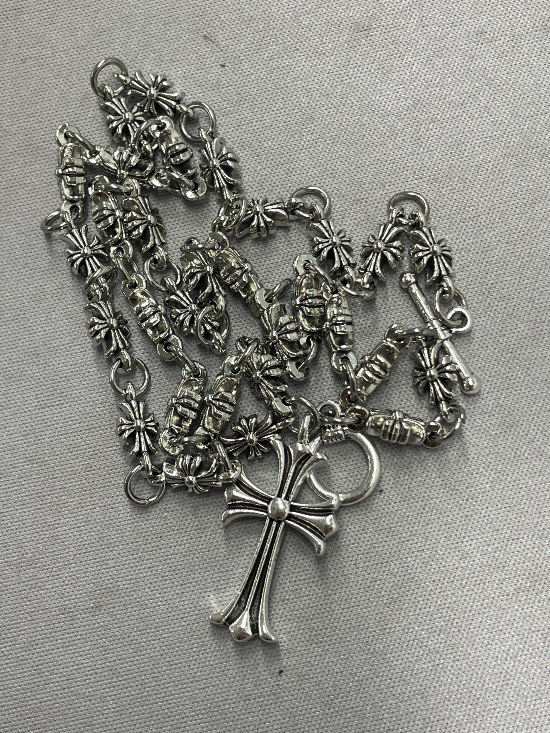 European and american cross necklace jewelry punk men’s and women’s retro necklace stylish casting crow star pendant necklace 4