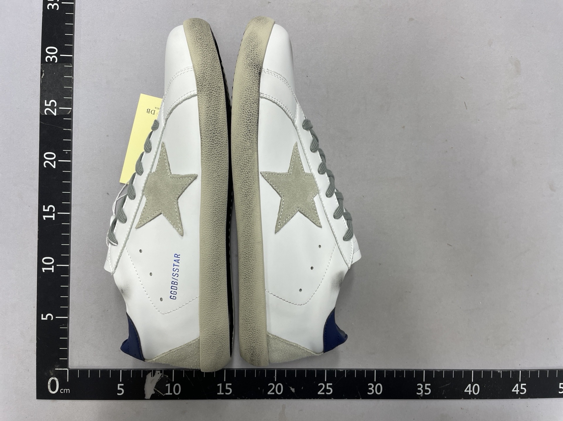 Korean gg distressed star dirty shoes for women 2025 classic easiest for match men’s sneakers hidden heel dirty cowhide white shoes 3