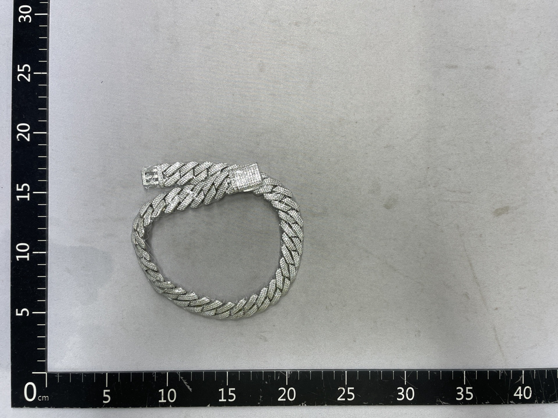 Mr.blinggggggfashion hip hop jewelry 18mm three rows full diamond heavy diamond cuban necklace bracelet 4