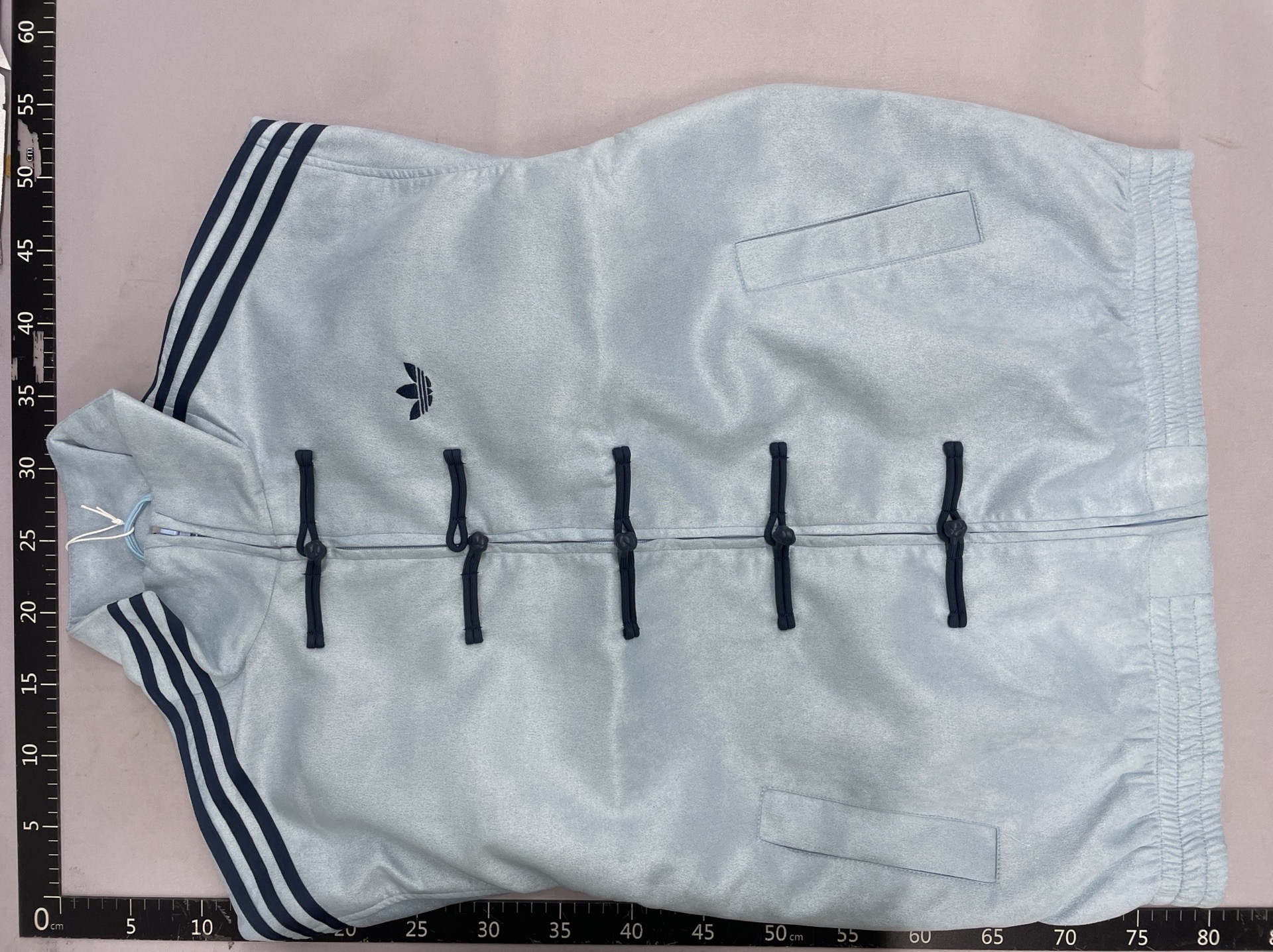 Blue and white patchwork three-stripe stand-up collar jacket men’s spring popular wear new chinoiserie disc button classy tang suit tops 4