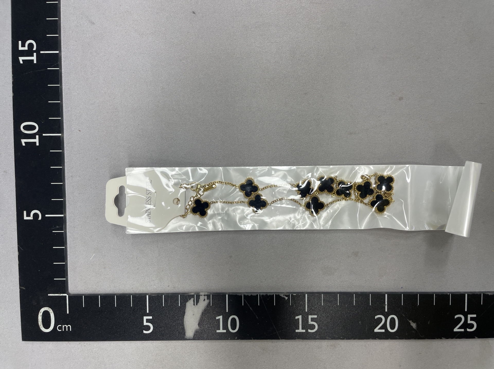 Factory direct supply black agate ten flower necklace double-sided four-leaf clover clavicle chain fanjia luxury brand wholesale 4