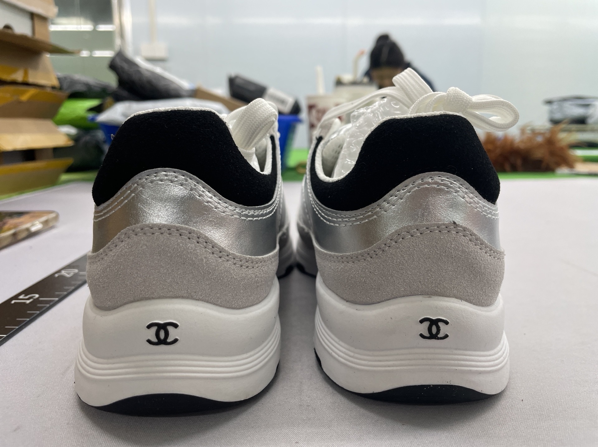 Wind panda shoes women’s 2025 new dad shoes genuine leather thick sole heightened tie back sports casual shoes white shoes 5