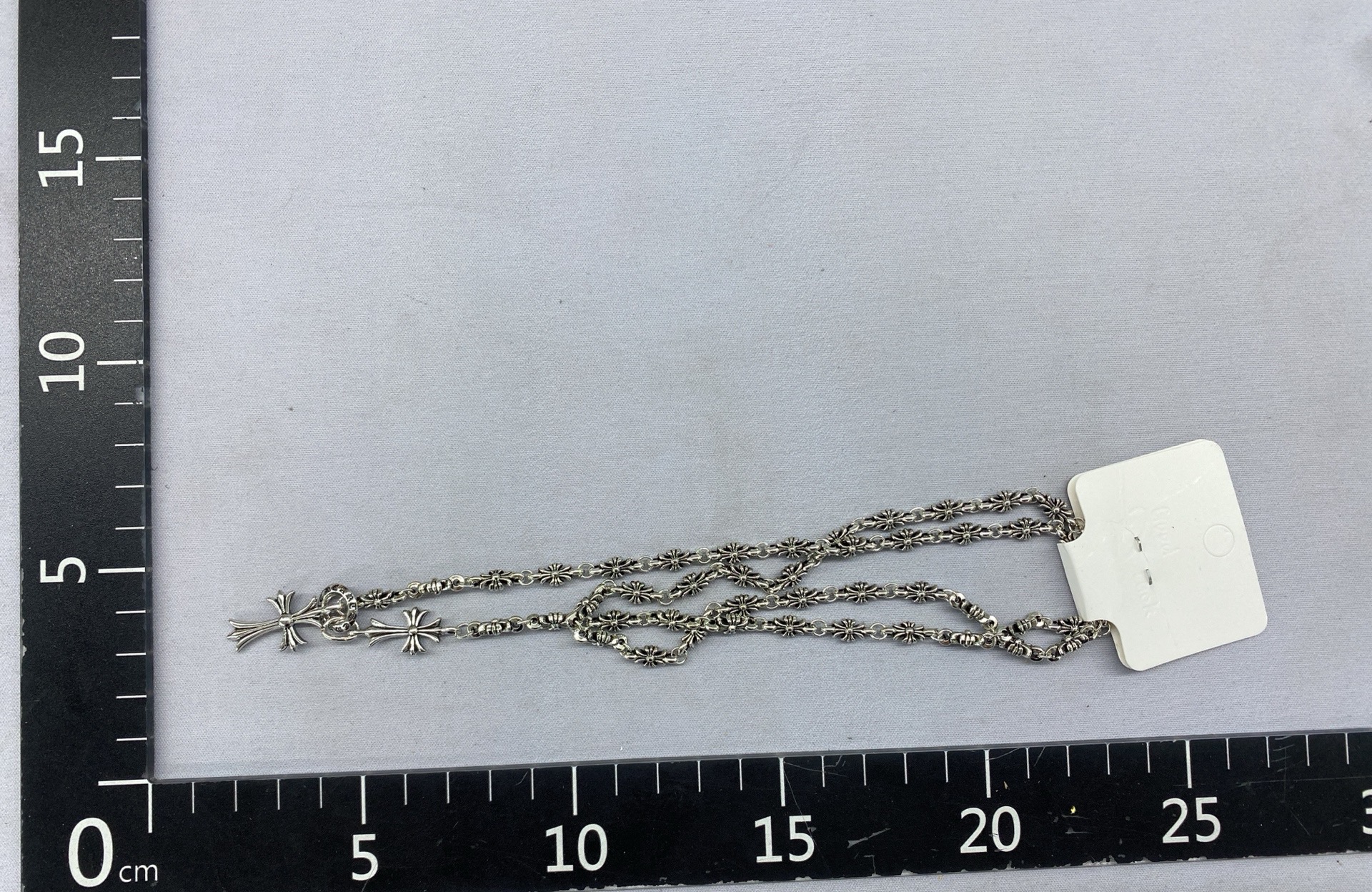 Cross tassel necklace women’s niche design long versatile couple sweater chain 2025 new hoodie chain 3