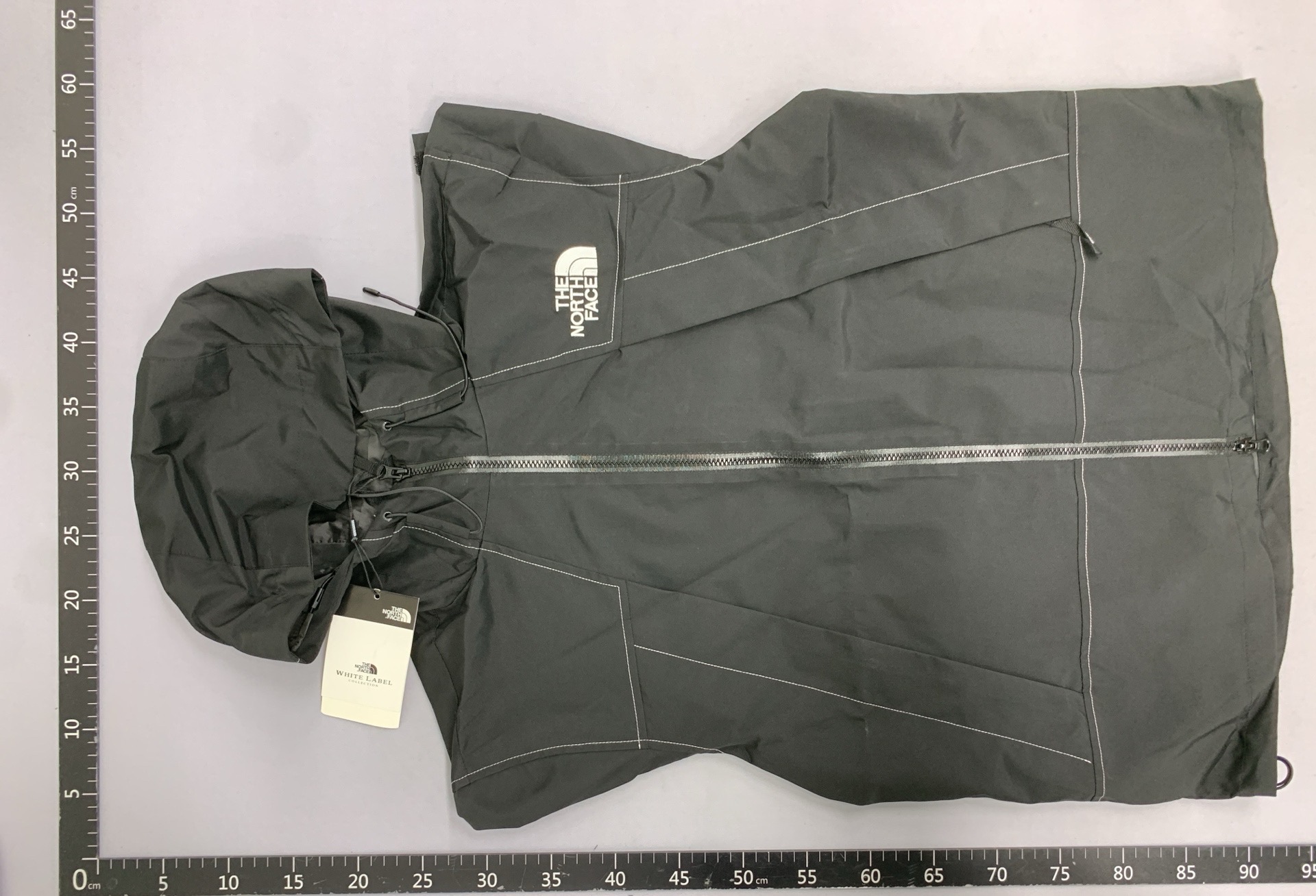 Zuo beibei black zipper three-color hooded jacket 88032702 4