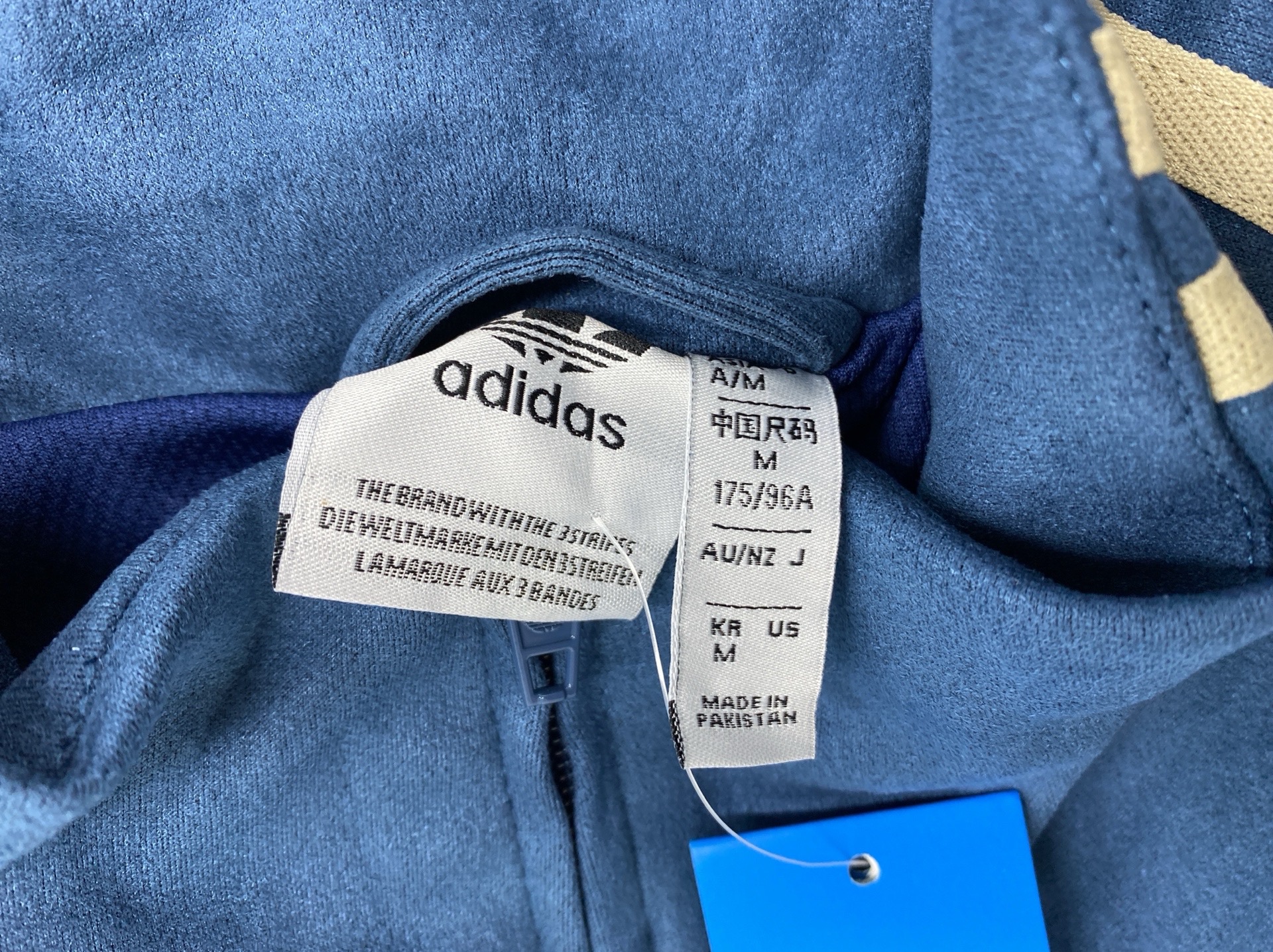 Left three sleeves three vertical three-color stand collar jacket 77011662 2