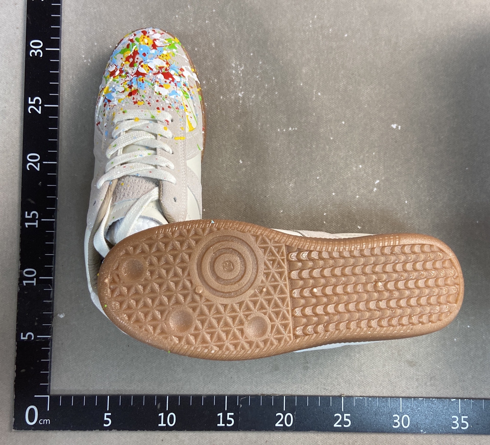 Splash ink german training shoes retrowhite shoes student k-styleeasiest for matchflatscasualretro sports ins sneakers women’s hundreds 4