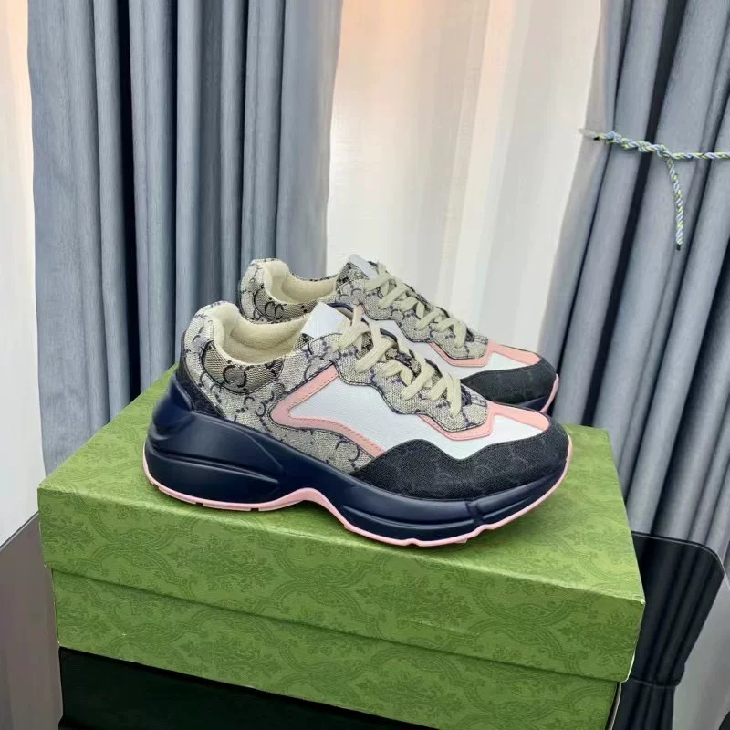 Celebrity-inspired chunky platform sneakers: unisex height-increasing casual athletic shoes, 2026 new mickey mouse genuine leather versatile white sneakers