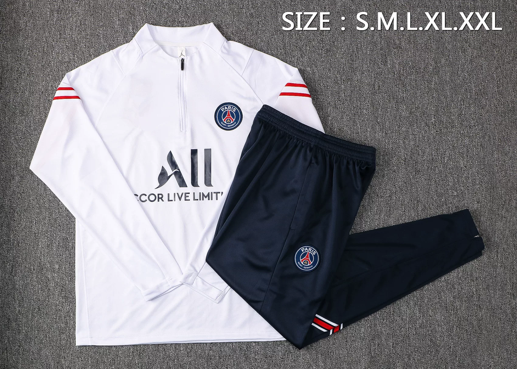 2122 real madrid juventus paris long sleeves football training uniform ronaldo barcelona liverpool jacket outwear uniform suit