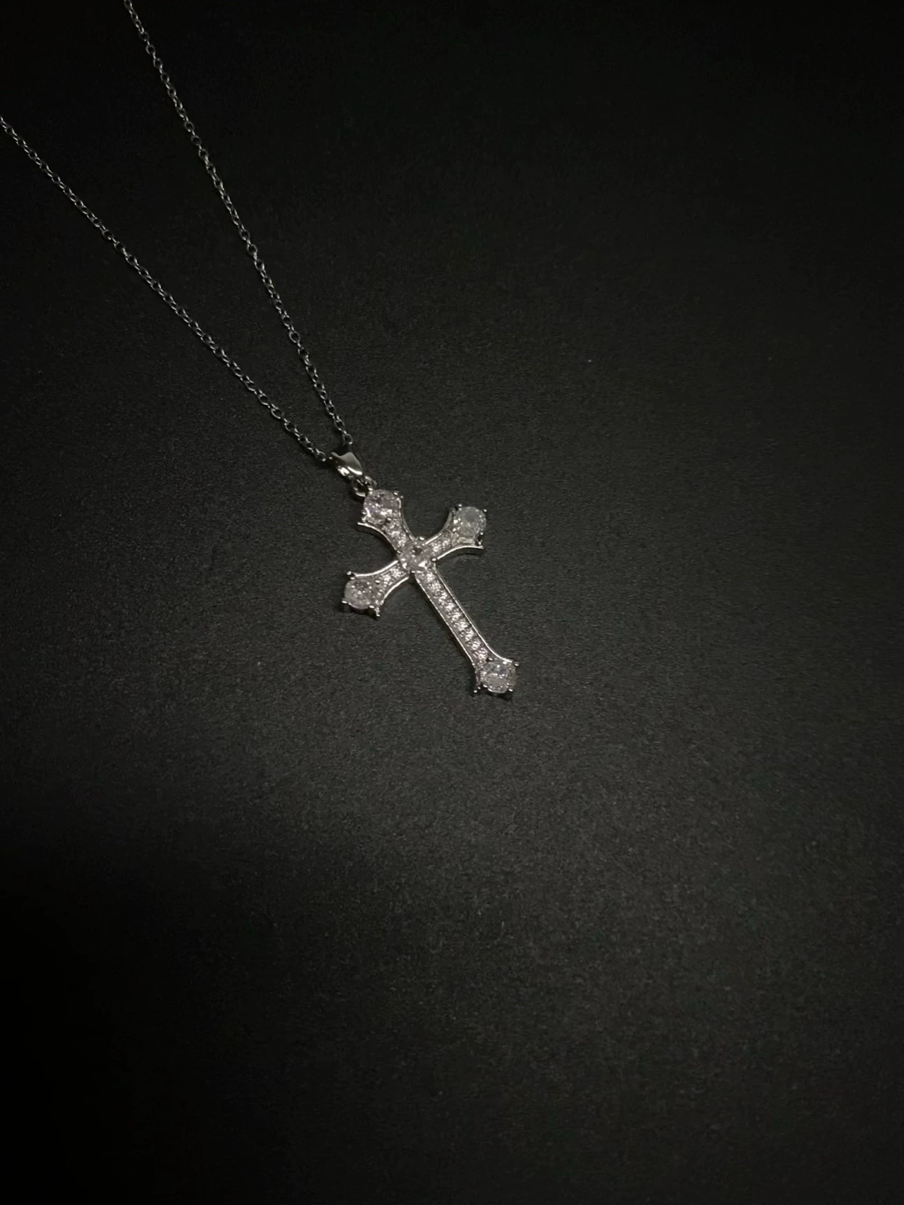Vintage “silver cross” necklace